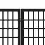 vidaXL Paravan pliabil cu 5 panouri, stil japonez, negru, 200x170 cm vidaXL Paravan pliabil cu 5 panouri, stil japonez, negru, 200x170 cm