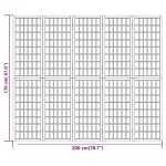 vidaXL Paravan pliabil cu 5 panouri, stil japonez, negru, 200x170 cm vidaXL Paravan pliabil cu 5 panouri, stil japonez, negru, 200x170 cm