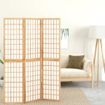 vidaXL Paravan pliabil de cameră, 3 panouri, 120x170 cm, stil japonez vidaXL Paravan pliabil de cameră, 3 panouri, 120x170 cm, stil japonez