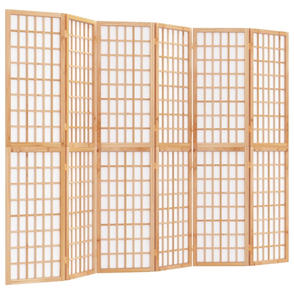 vidaXL Paravan pliabil de cameră, 6 panouri, 240x170 cm, stil japonez