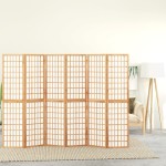 vidaXL Paravan pliabil de cameră, 6 panouri, 240x170 cm, stil japonez vidaXL Paravan pliabil de cameră, 6 panouri, 240x170 cm, stil japonez