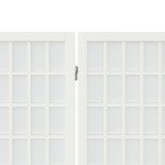 vidaXL Paravan pliabil de cameră 3 panouri alb 120x170 cm stil japonez vidaXL Paravan pliabil de cameră 3 panouri alb 120x170 cm stil japonez