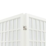 vidaXL Paravan pliabil cu 5 panouri, stil japonez, alb, 200x170 cm vidaXL Paravan pliabil cu 5 panouri, stil japonez, alb, 200x170 cm