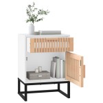 vidaXL Dulapuri noptieră, 2 buc., alb, 40x30x55,5 cm, lemn prelucrat vidaXL Dulapuri noptieră, 2 buc., alb, 40x30x55,5 cm, lemn prelucrat