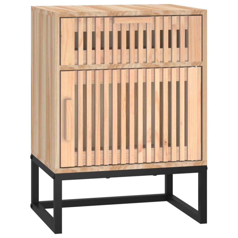 vidaXL Dulap noptieră, 40x30x55,5 cm, lemn prelucrat & fier