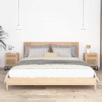 vidaXL Dulapuri noptieră, 2 buc., 40x30x55,5 cm, lemn prelucrat & fier vidaXL Dulapuri noptieră, 2 buc., 40x30x55,5 cm, lemn prelucrat & fier