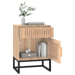 vidaXL Dulapuri noptieră, 2 buc., 40x30x55,5 cm, lemn prelucrat & fier vidaXL Dulapuri noptieră, 2 buc., 40x30x55,5 cm, lemn prelucrat & fier