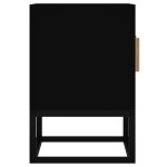 vidaXL Comodă TV, negru, 105x30x45 cm, lemn prelucrat & fier