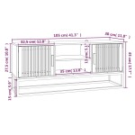 vidaXL Comodă TV, negru, 105x30x45 cm, lemn prelucrat & fier