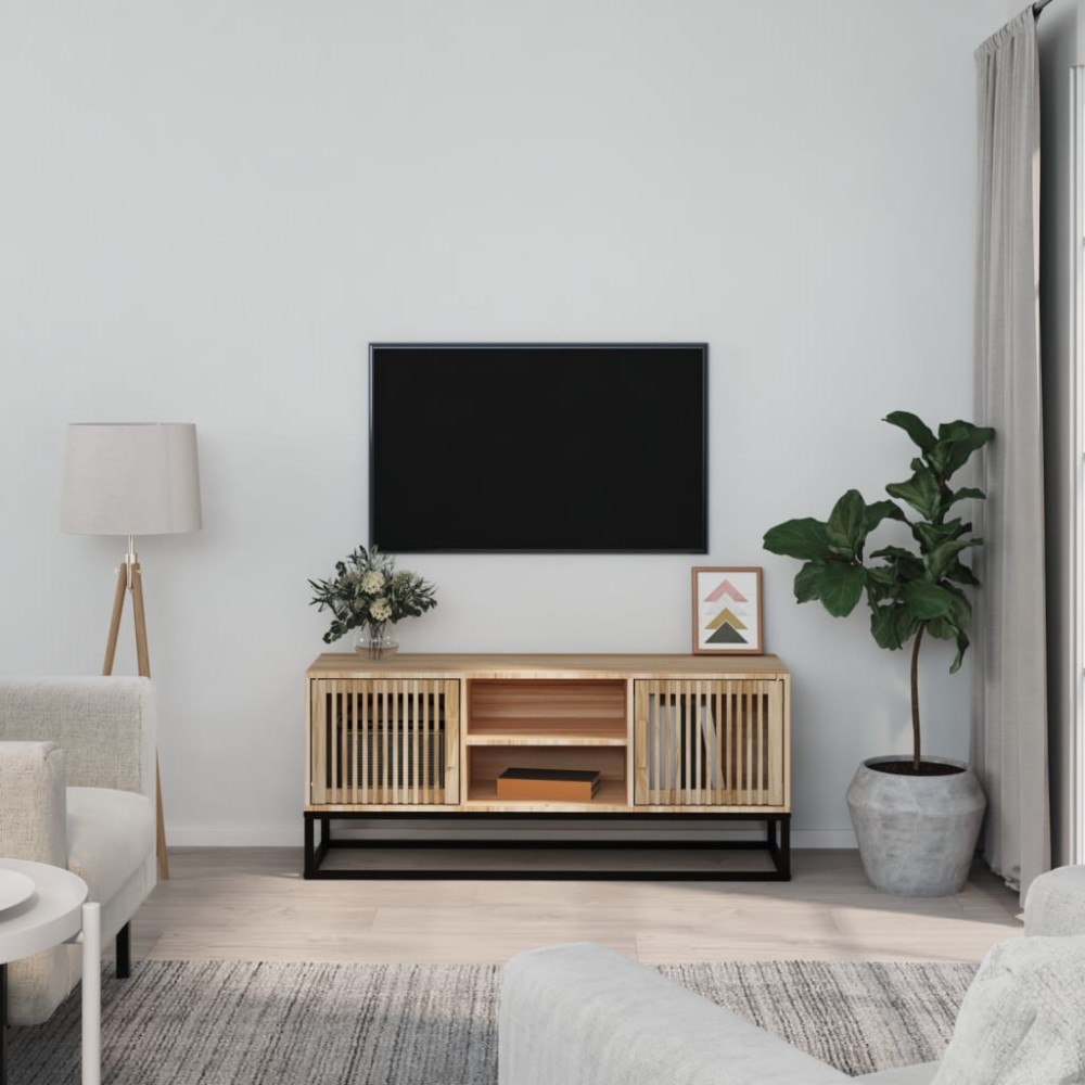 vidaXL Comodă TV, 105x30x45 cm, lemn prelucrat & fier