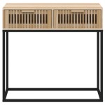 vidaXL Masă consolă, 80x30x75 cm, lemn prelucrat și fier