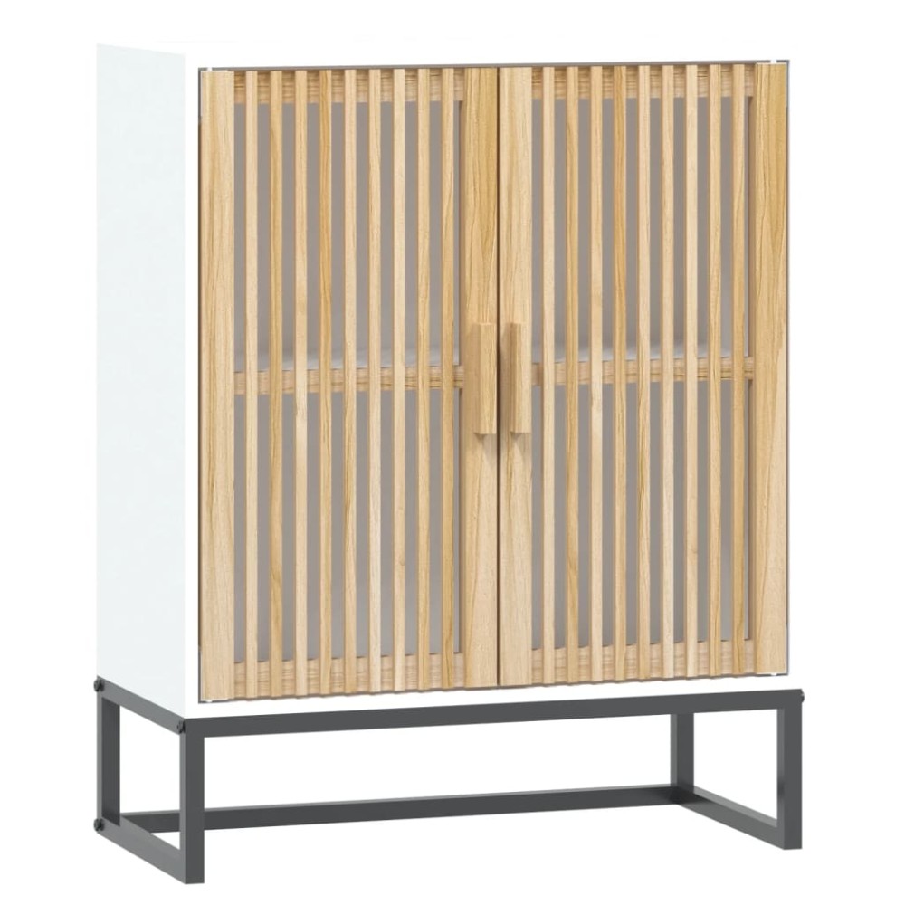 vidaXL Dulap, alb, 60x30x75 cm, lemn prelucrat