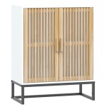 vidaXL Dulap, alb, 60x30x75 cm, lemn prelucrat vidaXL Dulap, alb, 60x30x75 cm, lemn prelucrat