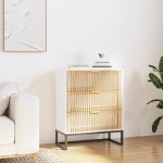 vidaXL Servantă, alb, 60x30x75 cm, lemn prelucrat vidaXL Servantă, alb, 60x30x75 cm, lemn prelucrat