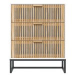 vidaXL Servantă, alb, 60x30x75 cm, lemn prelucrat vidaXL Servantă, alb, 60x30x75 cm, lemn prelucrat