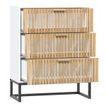 vidaXL Servantă, alb, 60x30x75 cm, lemn prelucrat vidaXL Servantă, alb, 60x30x75 cm, lemn prelucrat