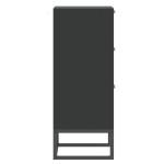 vidaXL Dulap, negru, 60x30x75 cm, lemn prelucrat vidaXL Dulap, negru, 60x30x75 cm, lemn prelucrat