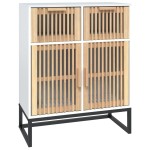 vidaXL Servantă, alb, 60x30x75 cm, lemn prelucrat vidaXL Servantă, alb, 60x30x75 cm, lemn prelucrat