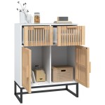 vidaXL Servantă, alb, 60x30x75 cm, lemn prelucrat vidaXL Servantă, alb, 60x30x75 cm, lemn prelucrat
