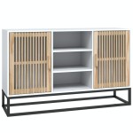 vidaXL Dulap, alb, 105x30x65 cm, lemn prelucrat