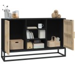 vidaXL Dulap, negru, 105x30x65 cm, lemn prelucrat