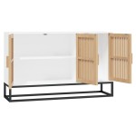 vidaXL Dulap, alb, 105x30x65 cm, lemn prelucrat
