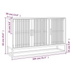 vidaXL Dulap, negru, 105x30x65 cm, lemn prelucrat
