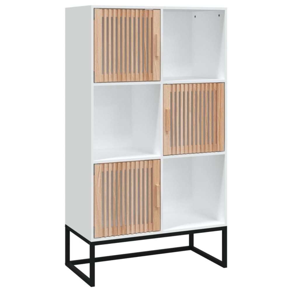 vidaXL Dulap înalt, alb, 70x35x125 cm, lemn prelucrat