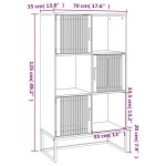 vidaXL Dulap înalt, alb, 70x35x125 cm, lemn prelucrat vidaXL Dulap înalt, alb, 70x35x125 cm, lemn prelucrat