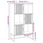 vidaXL Dulap înalt, 70x35x125 cm, lemn prelucrat vidaXL Dulap înalt, 70x35x125 cm, lemn prelucrat