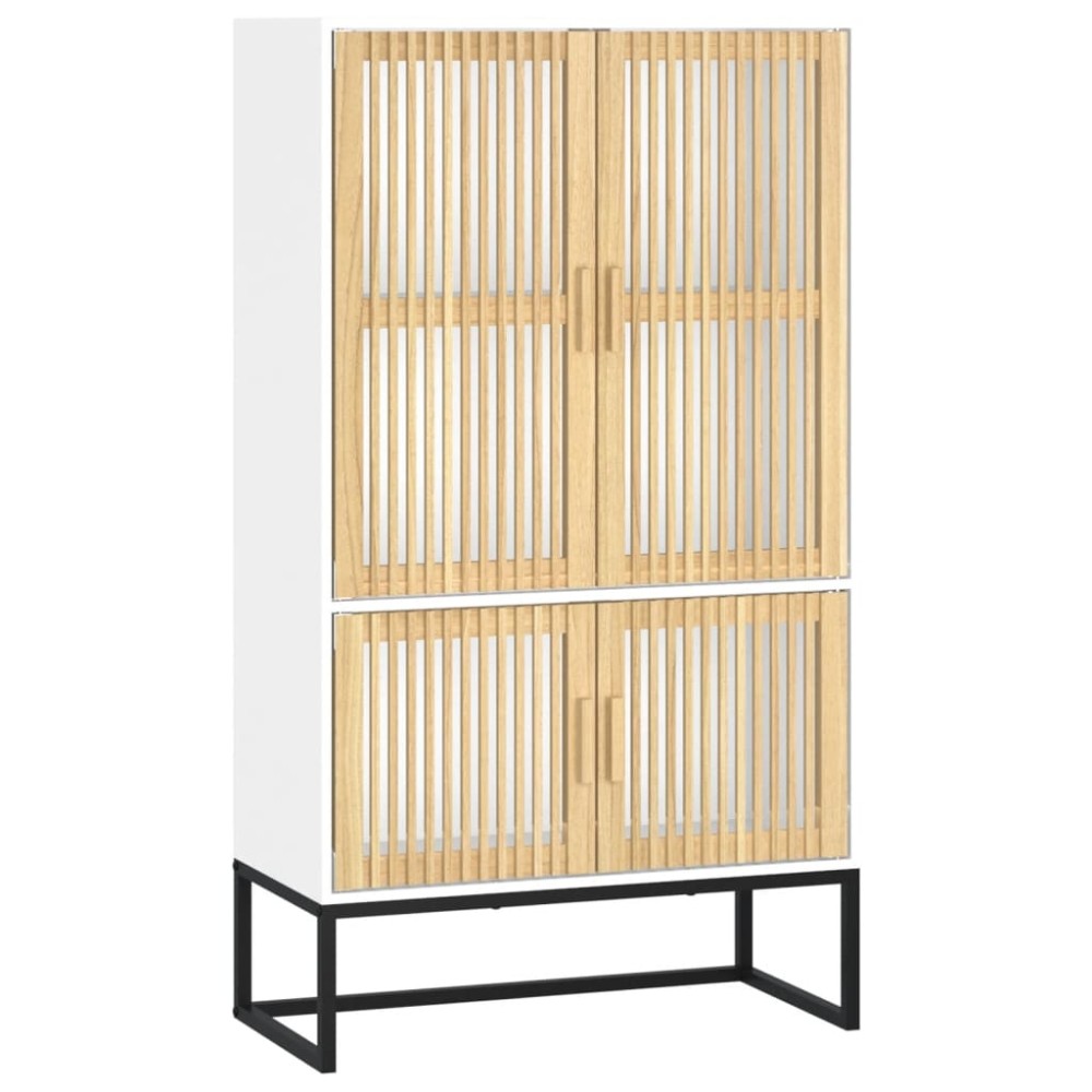 vidaXL Dulap înalt, alb, 70x35x125 cm, lemn prelucrat