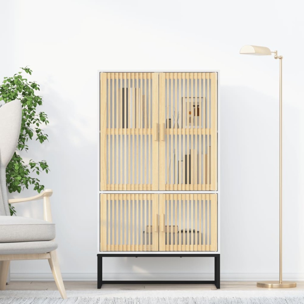 vidaXL Dulap înalt, alb, 70x35x125 cm, lemn prelucrat