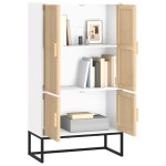 vidaXL Dulap înalt, alb, 70x35x125 cm, lemn prelucrat