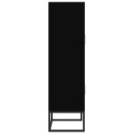 vidaXL Dulap înalt, negru, 70x35x125 cm, lemn prelucrat