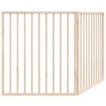 vidaXL Poartă de acces pentru câini pliabilă, 2 panouri, 160 cm, lemn de plop
