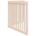 vidaXL Poartă de acces pentru câini pliabilă, 2 panouri, 160 cm, lemn de plop