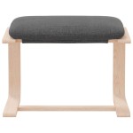 vidaXL Taburet, gri închis, 51x41x40 cm, material textil vidaXL Taburet, gri închis, 51x41x40 cm, material textil
