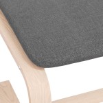 vidaXL Taburet, gri închis, 51x41x40 cm, material textil vidaXL Taburet, gri închis, 51x41x40 cm, material textil