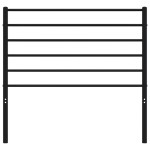 vidaXL Tăblie de pat metalică, negru, 90 cm