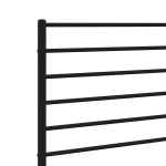vidaXL Tăblie de pat metalică, negru, 90 cm