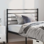 vidaXL Tăblie de pat metalică, negru, 100 cm vidaXL Tăblie de pat metalică, negru, 100 cm