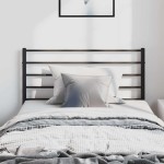 vidaXL Tăblie de pat metalică, negru, 100 cm vidaXL Tăblie de pat metalică, negru, 100 cm