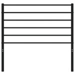 vidaXL Tăblie de pat metalică, negru, 107 cm