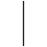 vidaXL Tăblie de pat metalică, negru, 107 cm