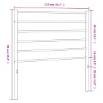 vidaXL Tăblie de pat metalică, negru, 107 cm