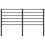 vidaXL Tăblie de pat metalică, negru, 135 cm vidaXL Tăblie de pat metalică, negru, 135 cm