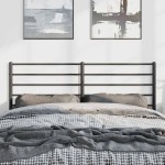 vidaXL Tăblie de pat metalică, negru, 150 cm vidaXL Tăblie de pat metalică, negru, 150 cm