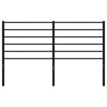 vidaXL Tăblie de pat metalică, negru, 160 cm