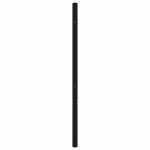 vidaXL Tăblie de pat metalică, negru, 180 cm