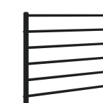 vidaXL Tăblie de pat metalică, negru, 180 cm